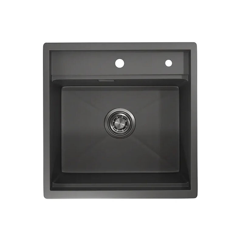 Изображение товара Кухонная мойка Granula Kitchen Space 50 см из нержавеющей стали графит матовая