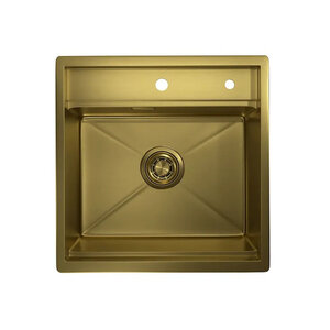 Изображение товара Кухонная мойка Granula Kitchen Space 50 см, нержавеющая сталь, PVD золото сатин, 5051