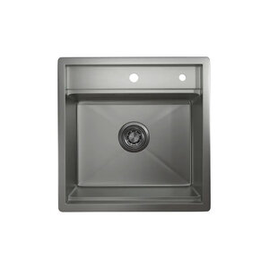 Изображение товара Кухонная мойка Granula Kitchen Space 50 см, нержавеющая сталь, PVD сталь матовая