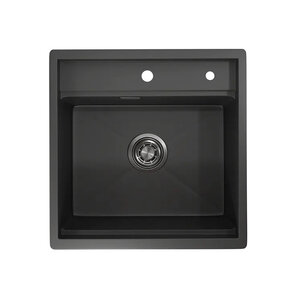 Изображение товара Кухонная мойка Granula KS-5051 черный матовый 50 см из нержавеющей стали