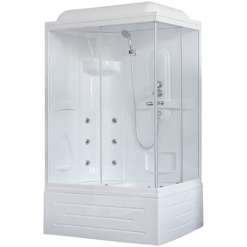 Изображение товара Душевая кабина Royal Bath RB8120BP2-T 120x80 см с гидромассажем и тропическим душем