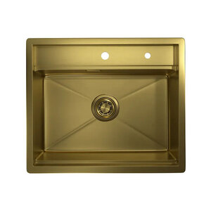 Изображение товара Кухонная мойка Granula KS-6051, ЗОЛОТО САТИН, 60 см, нержавеющая сталь