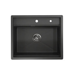 Изображение товара Кухонная мойка Granula KS-6051 60 см черный матовый нержавеющая сталь