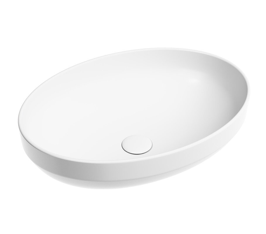 Изображение товара Раковина Ceramicanova Element CN6056MW овальная белая матовая Изображение товара Раковина Ceramicanova Element CN6056MW овальная белая матовая