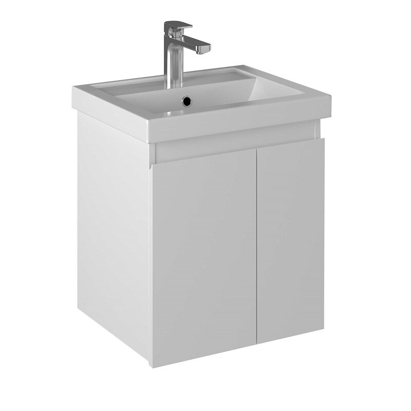 Изображение товара Тумба под раковину Briz Бьелла 50 см белая подвесная