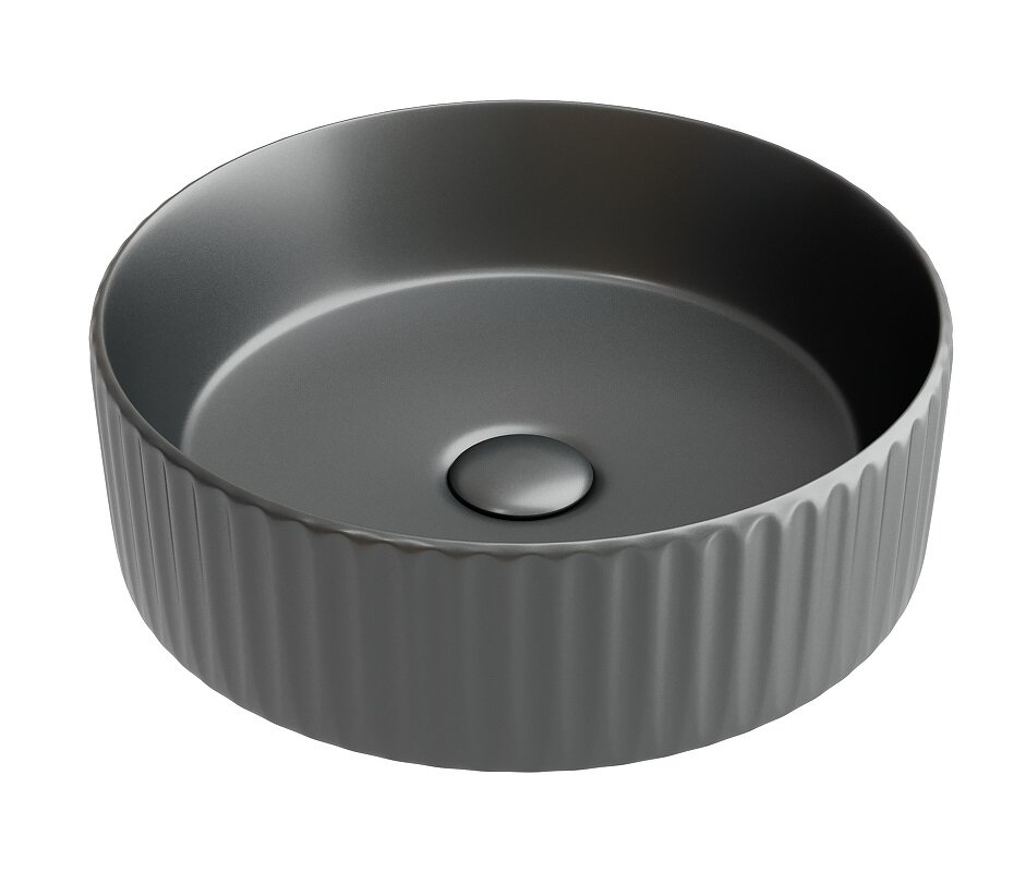Изображение товара Раковина Ceramicanova Element CN6057MDH 36 см, санфарфор, темный антрацит матовый