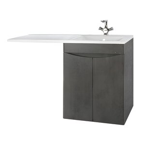 Изображение товара Тумба под стиральную машину Bellezza Олиссия 60 см напольная серый