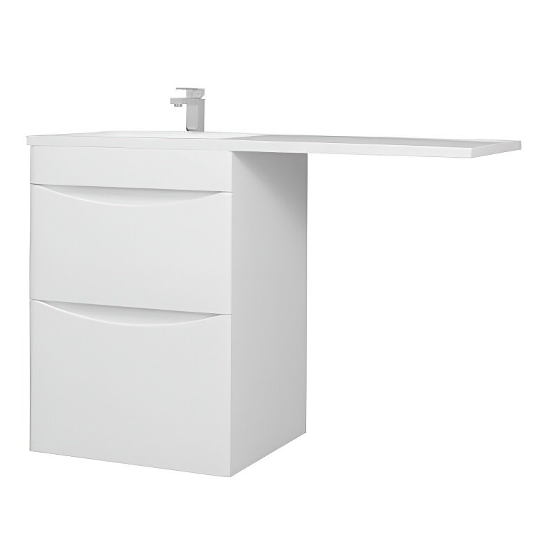 Изображение товара Тумба под стиральную машину Bellezza Олиссия 60 см напольная белая Россия