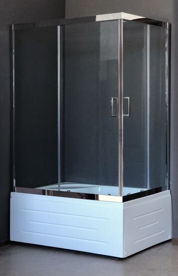 Изображение товара Душевой уголок Royal Bath RB8100BP-T-CH-L/R 100 х 80 см прозрачное стекло