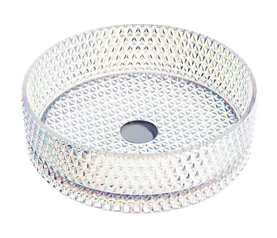 Изображение товара Раковина Ceramicanova Cristal CN6059 36 см стекло неон накладная Италия