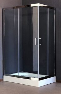 Изображение товара Душевой уголок Royal Bath RB8120HP-T-CH-L, 120 х 80 х 213 см, стекло прозрачное