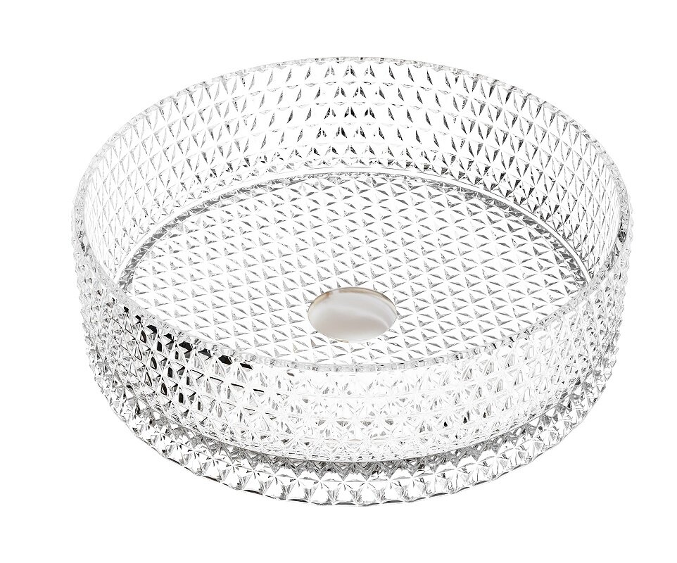 Изображение товара Раковина Ceramicanova Cristal CN6062, 36 см, стекло, прозрачная