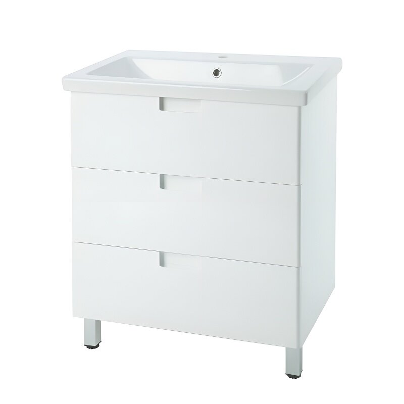 Изображение товара Тумба под раковину Bellezza Пегас 4630409140012, 60 см, напольная, цвет белый