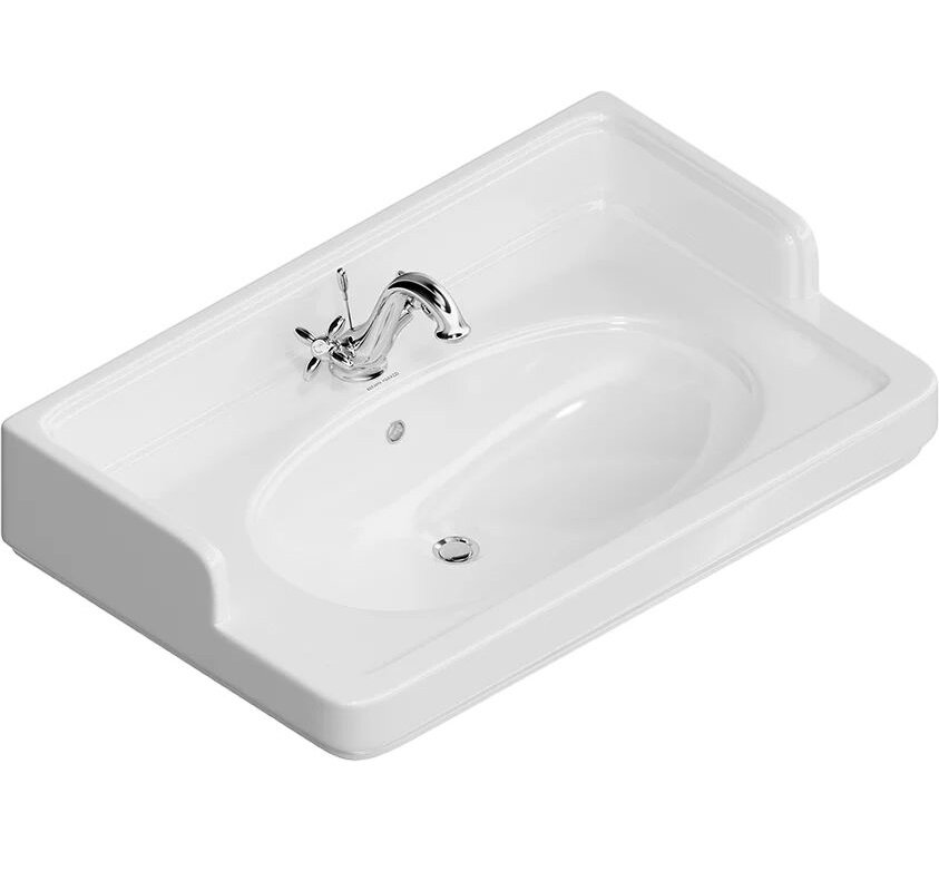 Изображение товара Раковина Kerama Marazzi Pompei 80 белая глянцевая, мебельная/подвесная