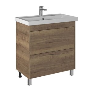 Изображение товара Тумба под раковину Briz Риччи 360 03-08080-06 00 ВЕЛ, 80 см, напольная, цвет дуб веллингтон