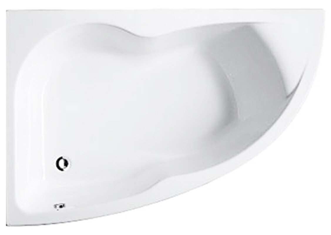 Изображение товара Акриловая угловая ванна Jacob Delafon Micromega Duo Chromo 170x105 см дизайнерская премиум