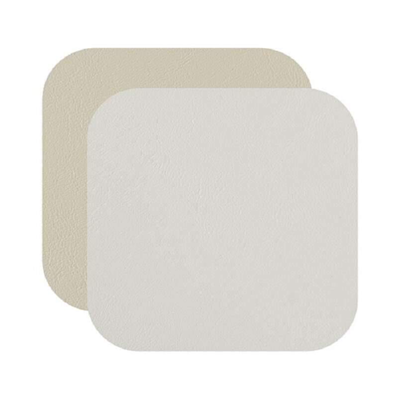 Изображение товара Набор сервировочных салфеток из кожи ADJ 0008.10/16 12x12 см белый бежевый