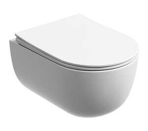 Изображение товара Подвесной унитаз Ceramicanova Modena Rimless CN6063MW безободковый белый матовый