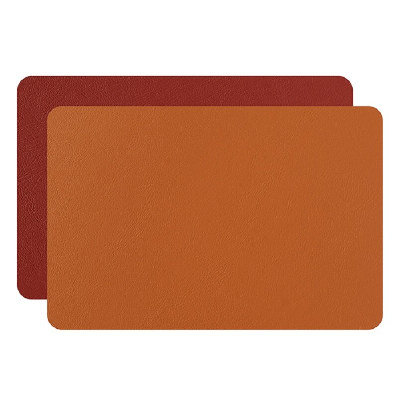 Изображение товара Набор сервировочных салфеток ADJ 0002.09/30, кожа, 30x45 см, коньяк/бордо