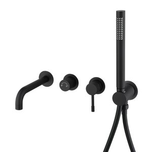 Изображение товара Смеситель для ванны и душа Boheme Uno 464-3-B черный Италия
