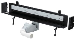 Изображение товара Душевой лоток Viega Advantix Vario 736552 под щелевую решетку, пристенный, подрезной от 30-120 см, высота сифона 8,5 см