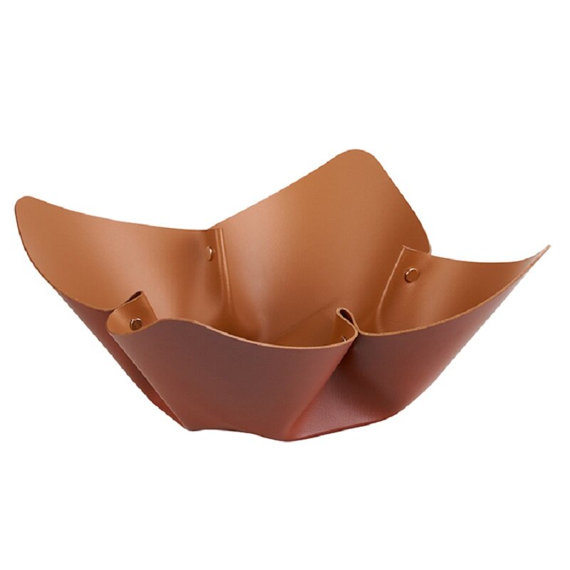 Изображение товара Фруктовница ADJ 4035.30/09, кожа, дизайн в форме цветка, диаметр 35 см