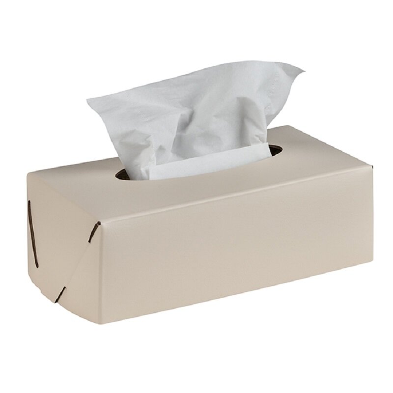 Изображение товара Салфетница ADJ Kleenex 0016.16/10 23x12 см кожа белый панна котта