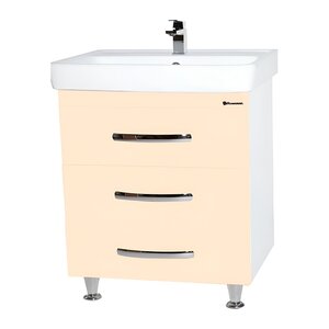 Изображение товара Тумба под раковину Bellezza Рокко 4635313660076, 80 см, напольная, цвет бежевый/белый