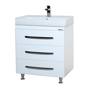 Изображение товара Тумба под раковину Bellezza Рокко 4635313660014, 80 см, напольная, цвет белый