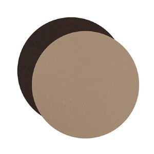 Изображение товара Набор сервировочных салфеток ADJ 0005.04/06, диаметр 30 см, кожа, капучино/шоколад