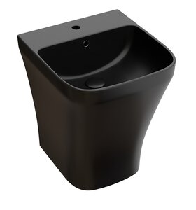 Изображение товара Раковина моноблок Ceramicanova Dion CN6067MB, 36 см, сантехфарфор, цвет черный матовый