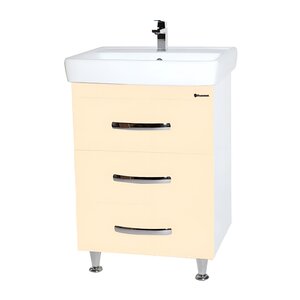 Изображение товара Тумба под раковину Bellezza Рокко 4633706660078, 50 см, напольная, цвет бежевый/белый Изображение товара Тумба под раковину Bellezza Рокко 4633706660078, 50 см, напольная, цвет бежевый/белый