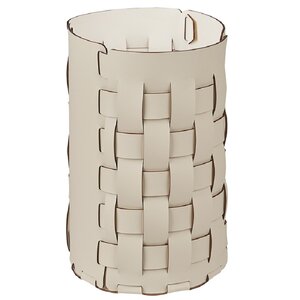 Изображение товара Элегантная кожаная корзина для мусора ADJ Bottega 2035.16/10 белый панна котта