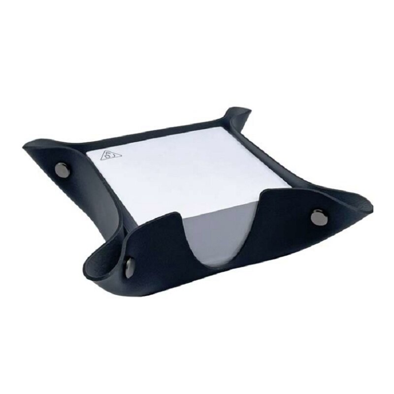 Изображение товара Подставка для бумажных блоков ADJ 105.01/03, кожа, черный/серый, 10 x 10 см