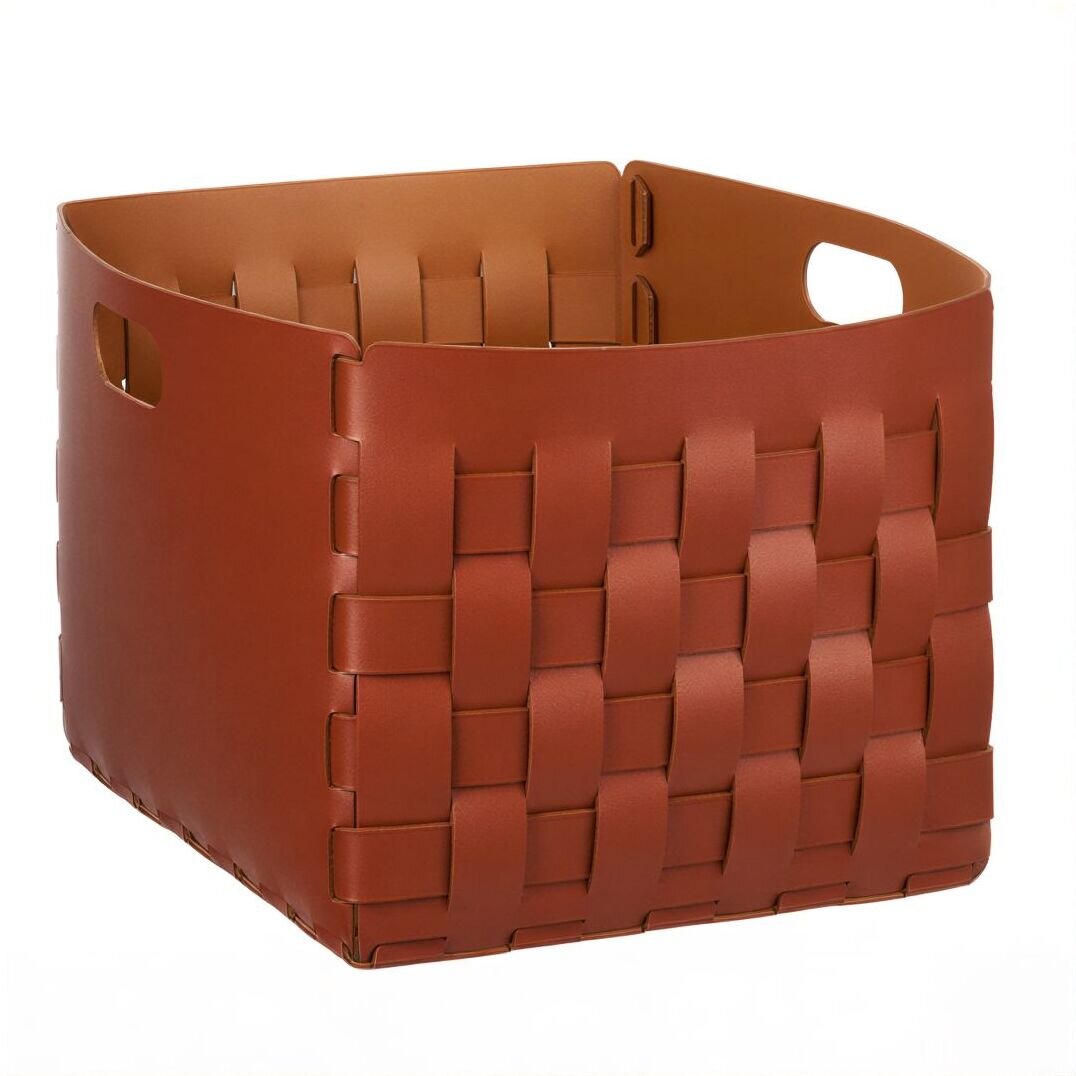 Изображение товара Корзина ADJ Bottega 1048.30/09, 35 x 40 см, цвет бордо/коньяк Изображение товара Корзина ADJ Bottega 1048.30/09, 35 x 40 см, цвет бордо/коньяк