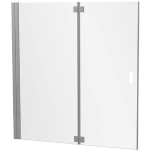 Изображение товара Душевая шторка на ванну Jacob Delafon Capsule E6D127-GA, 140 см, для установки в нишу, стекло прозрачное, профиль хром