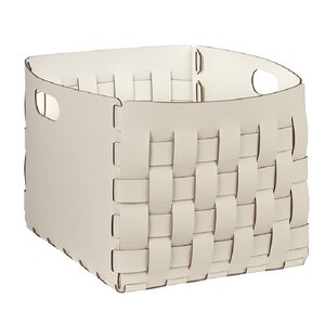 Изображение товара Корзина ADJ Bottega 1048.16/10, 35x40 см, белая, кожаная