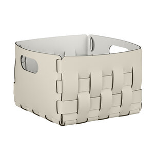 Изображение товара Корзина ADJ Bottega 1044.16.TS30, цвет панна котта/белый