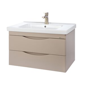 Изображение товара Тумба под раковину Bellezza Санриса 4630117270452, 100 см, подвесная, цвет капучино