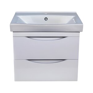 Изображение товара Тумба под раковину Bellezza Санриса 4630109180011, 60 см, подвесная, цвет белый