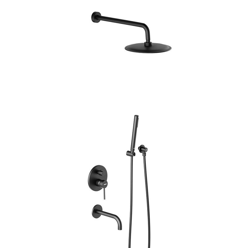 Изображение товара Damixa Scandinavian Pure 936510300 - черный мат, скрытый монтаж, 25 см