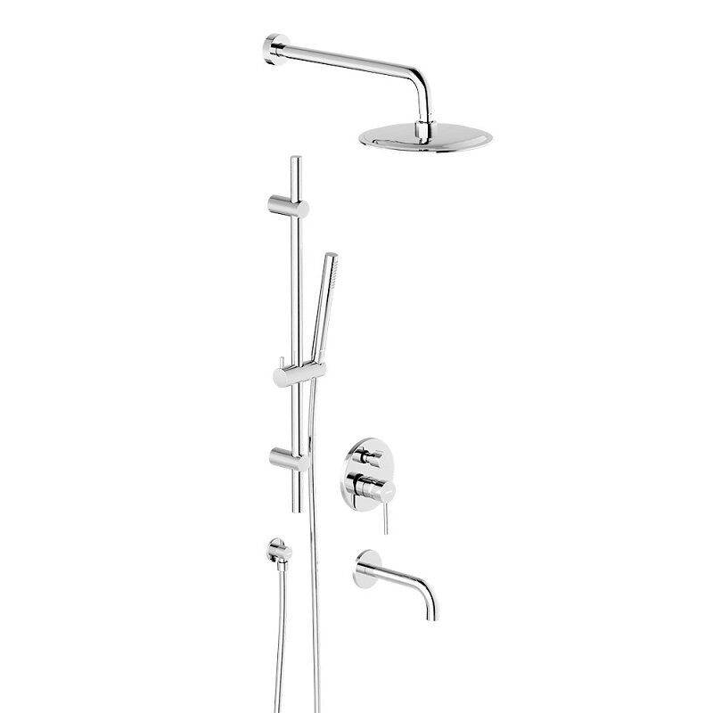 Изображение товара Душевая система Damixa Scandinavian Pure 936540000 с верхним душем хром глянцевый