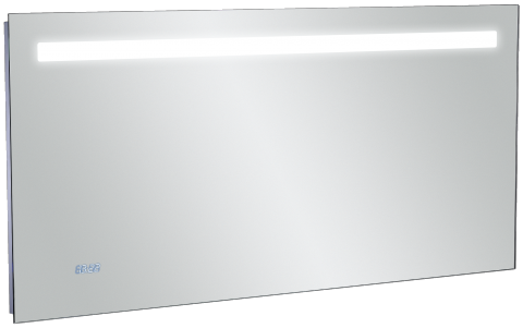 Изображение товара Зеркало Jacob Delafon 130 см с подсветкой и анти-запотеванием, встроенными часами