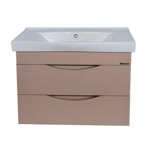 Изображение товара Тумба под раковину Bellezza Санриса 80 см в цвете капучино