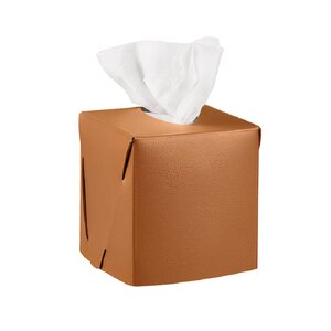 Изображение товара Салфетница ADJ Kleenex 0015.09/30 кожа коньяк-бордо 12x12 см