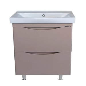 Изображение товара Тумба под раковину Bellezza Санриса 4630113660455, 80 см, напольная, цвет капучино