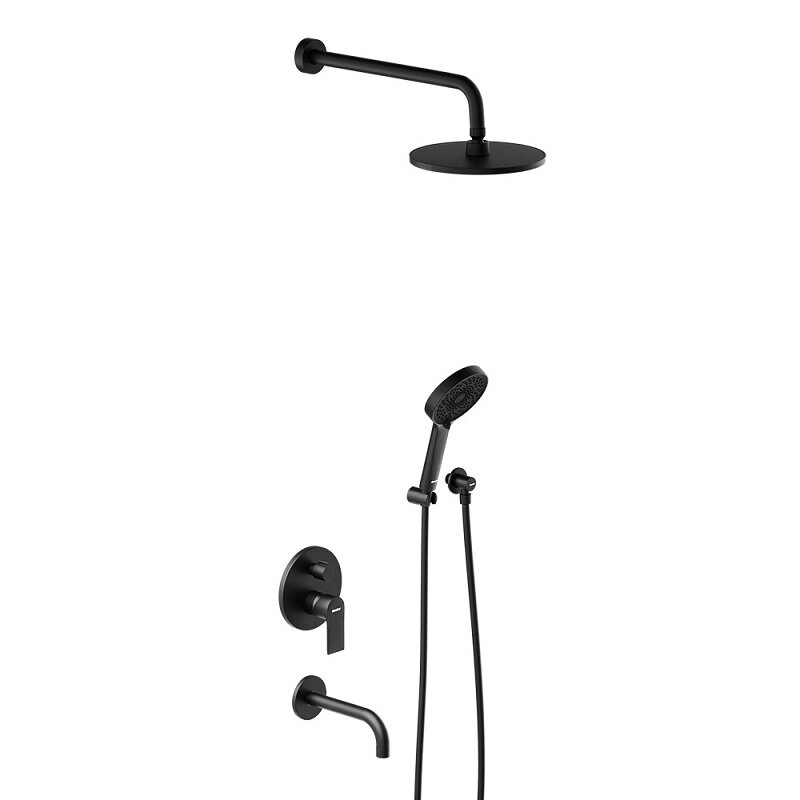 Изображение товара Душевая система Damixa Apollo 947510300, цвет черный матовый