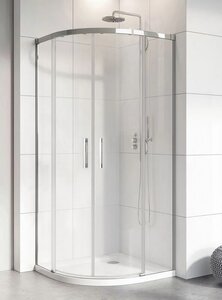 Изображение товара Душевой уголок Radaway Idea PDD 80 x 120 x 200.5 см, профиль хром, стекло прозрачное