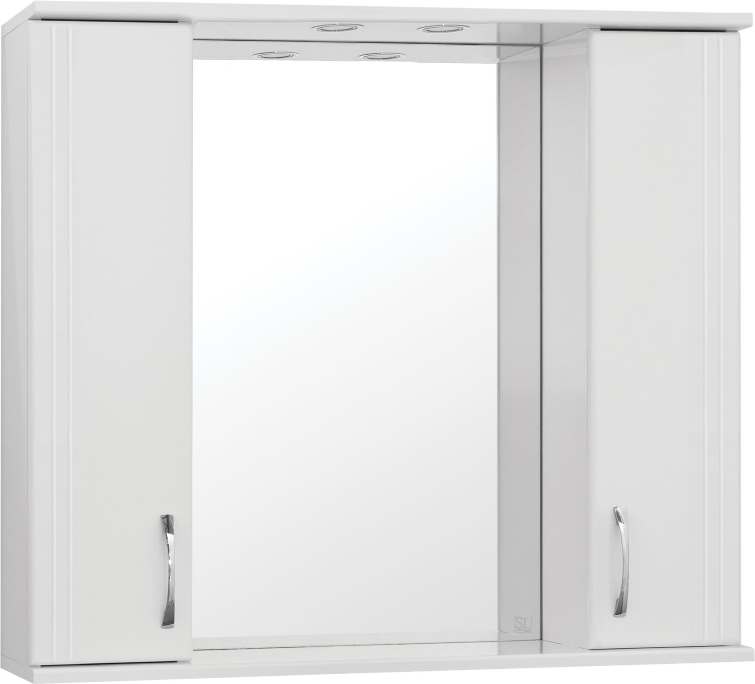 Изображение товара Зеркало-шкаф Style Line Панда 90/С с подсветкой и розеткой 90 см белый Россия