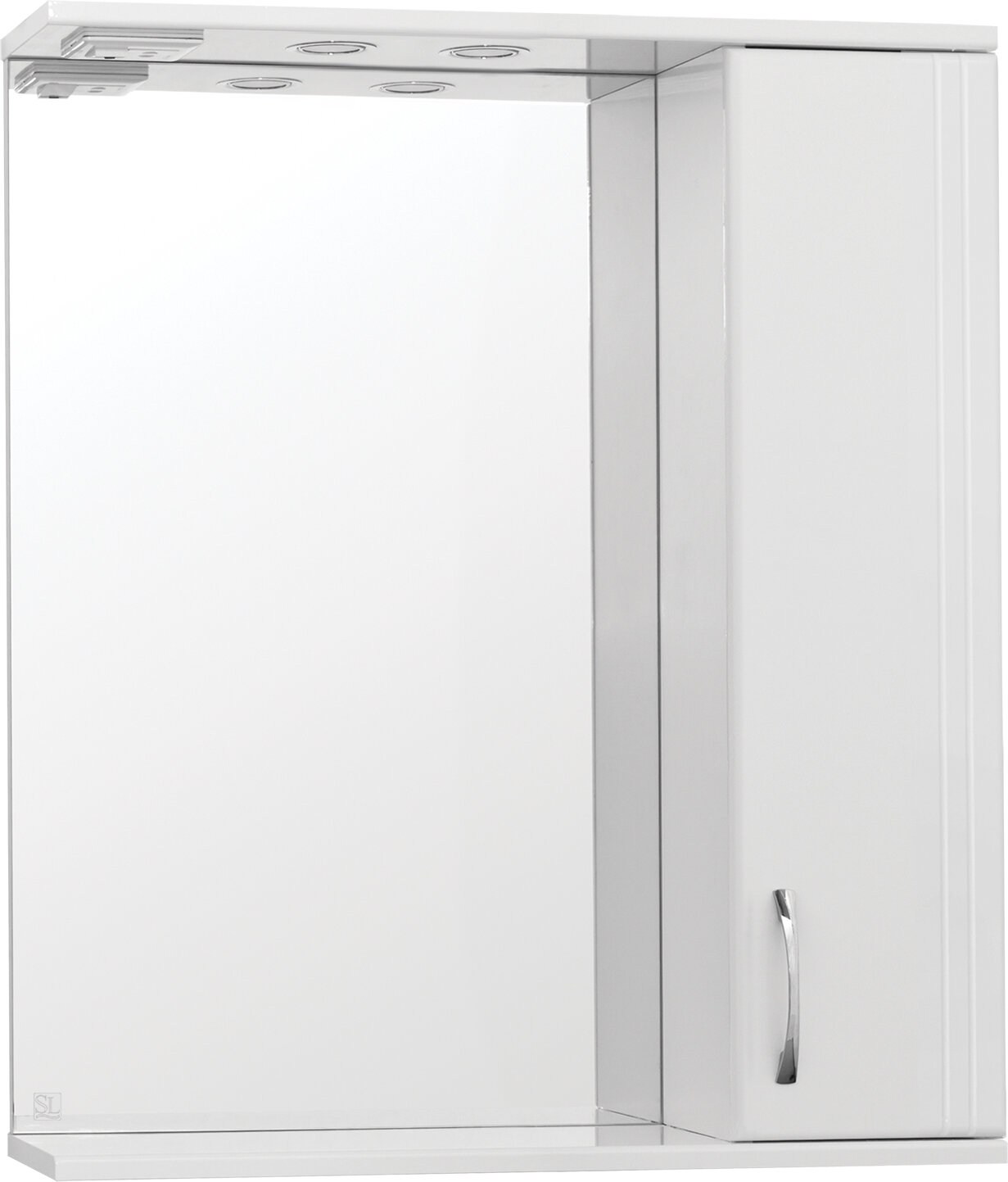 Изображение товара Зеркало шкаф Style Line Панда 75/С с подсветкой, подвесное, белое